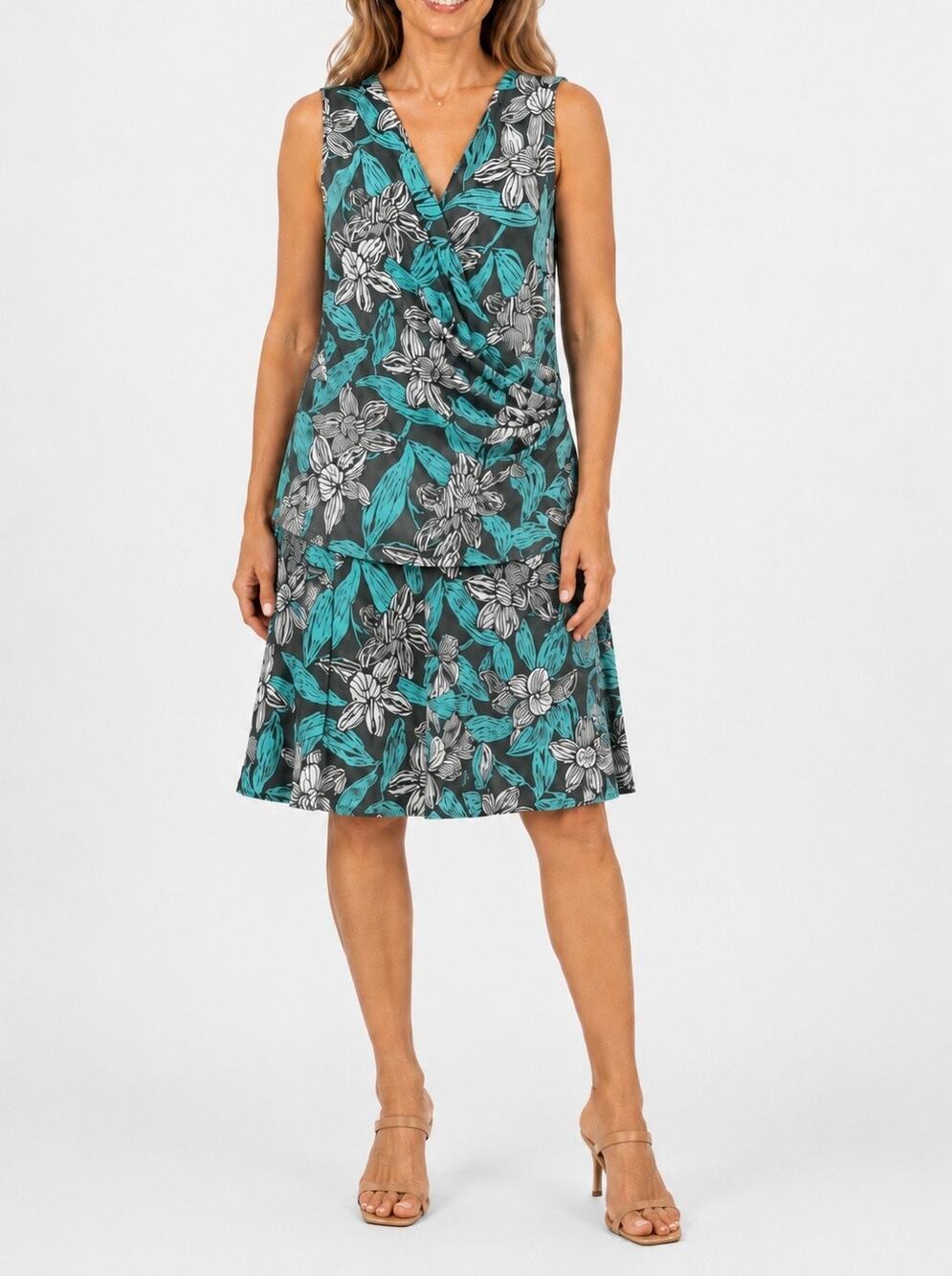 NWT Tommy Bahama 2 Pc Women’s Sz Large Multicolor Floral Skirt & Sleeveless Top